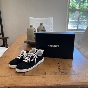 Chanel black size 38 sneakers